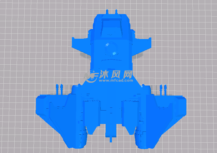 外星人的飞行器的上视图