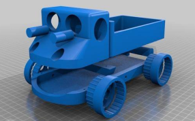 玩具车的轴测图