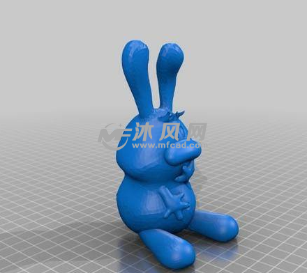 兔子的轴测视图