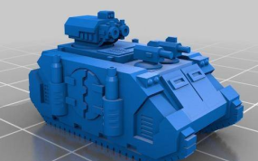 小型坦克轴视图