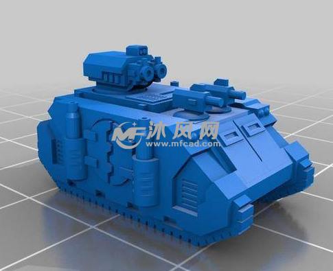 小型坦克轴视图