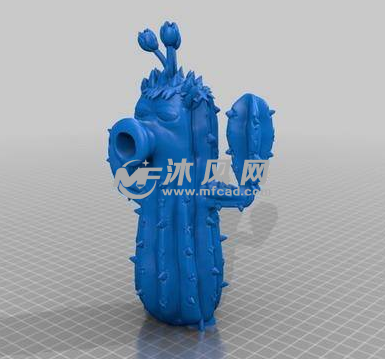 仙人掌花的三维构造图