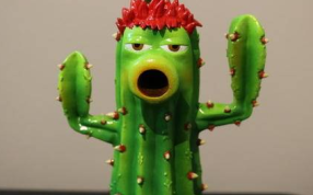 仙人掌花的上色图