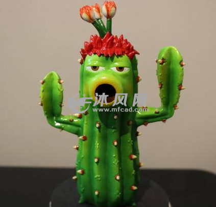 仙人掌花的上色图