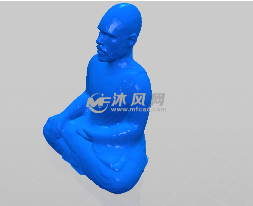 打坐和尚轴测图