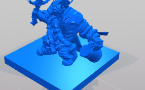 鹿角人的战斗领袖模型