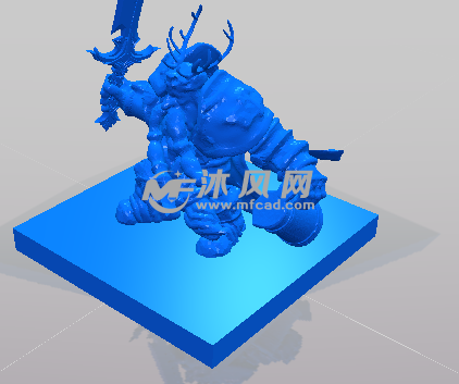 鹿角人的战斗领袖模型