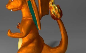 金色龙的侧面视图