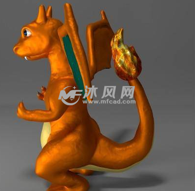 金色龙的侧面视图