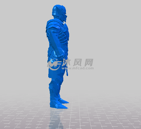 乌木铠甲的侧视图