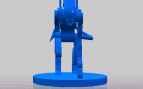 异型的拼装模型的正视图