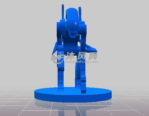 异型的拼装模型的正视图