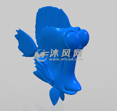 大眼鱼的轴测图