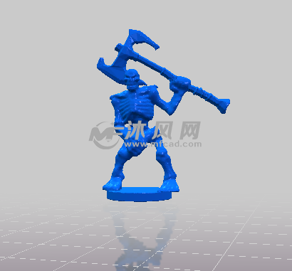 战斧人的正视图