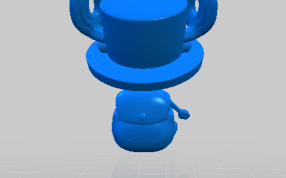 大帽子娃娃后视图