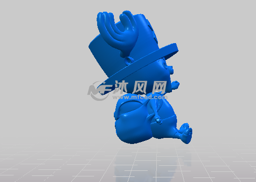 大帽子娃娃侧视图