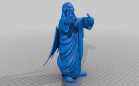 竖大拇指的老人轴测图