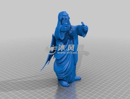 竖大拇指的老人轴测图