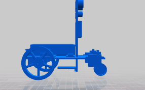 平板车的侧视图