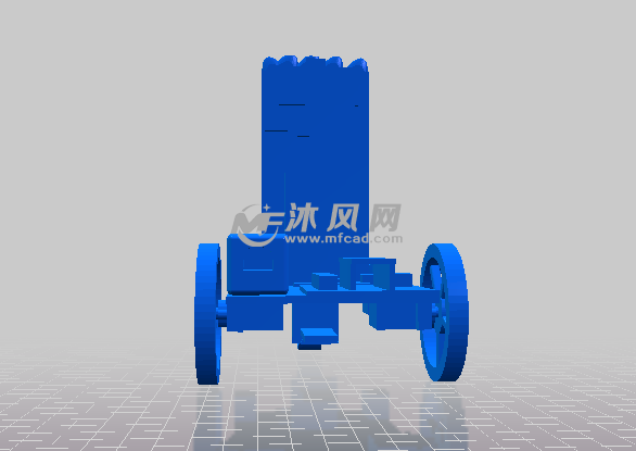 平板车的后视图