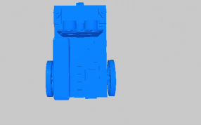 平板车的俯视图