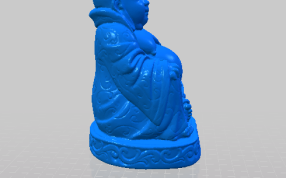 弥勒佛的侧视图