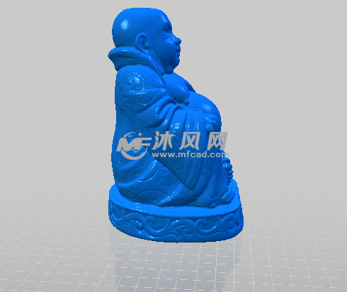 弥勒佛的侧视图
