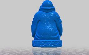 弥勒佛的后视图