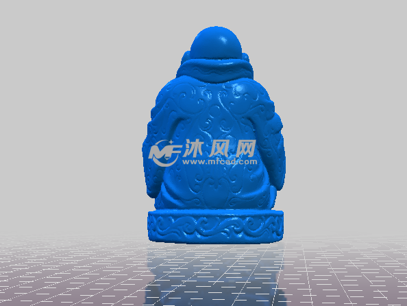 弥勒佛的后视图