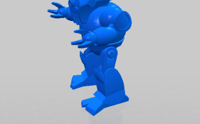 三爪机械人的轴测图