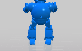 机械人的后视图