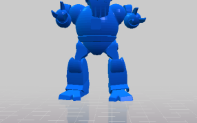 机械人的正视图