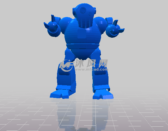 机械人的正视图