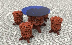 不同材质的渲染图