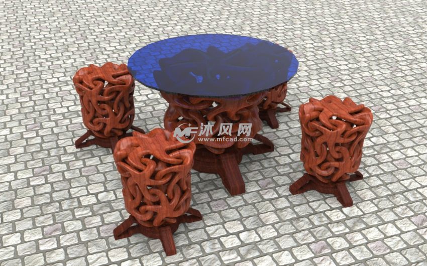 不同材质的渲染图