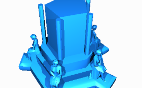 纪念碑的下半部分