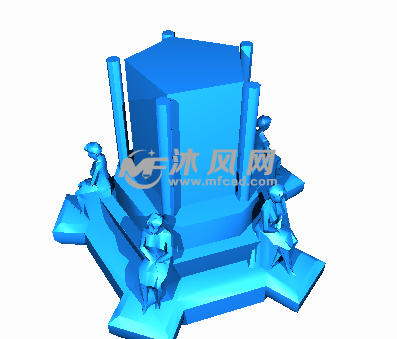 纪念碑的下半部分