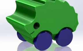 刺猬小车渲染图