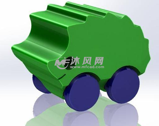 刺猬小车渲染图