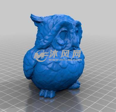 猫头鹰的轴测图