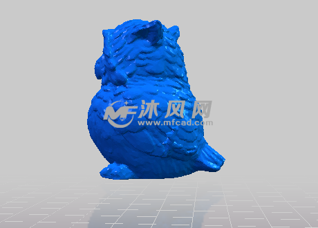 猫头鹰的侧视图