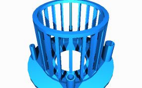 托架部分中的轴测图