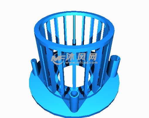 托架部分中的轴测图