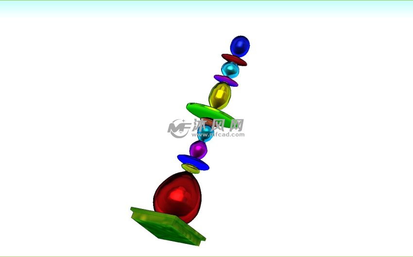 渲染图 五彩缤纷的样子
