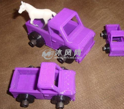 小卡车的打印模型成品图