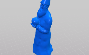 手捧圆球的老人