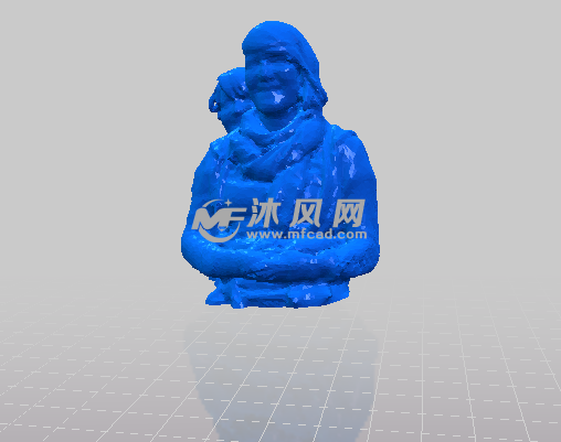 妇女模型正视图