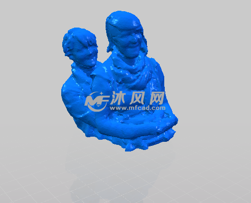 中年妇女的雕塑模型