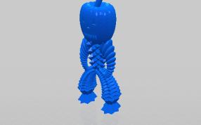 南瓜玩偶轴测图