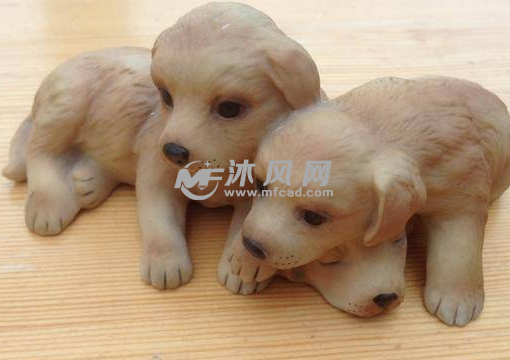 可爱的小狗打印模型